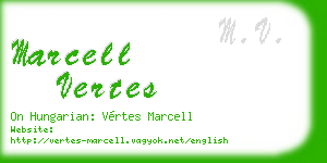 marcell vertes business card